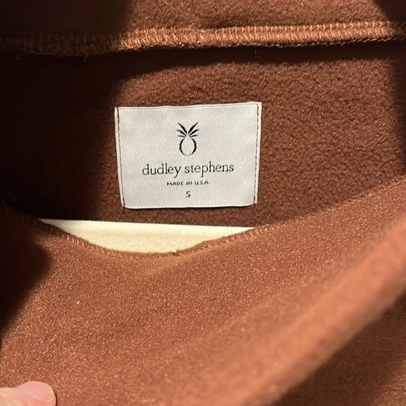 Dudley Stephen's fleece, brown, Sz small - Picture 2 of 4
